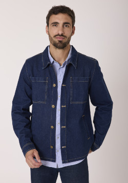 Veste en jean homme 100% coton