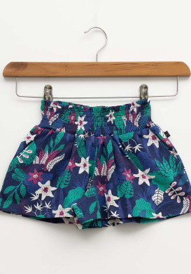 Short 100% coton Fille imprimé Short 100% coton Fille imprimé