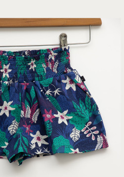 Short 100% coton Fille imprimé
