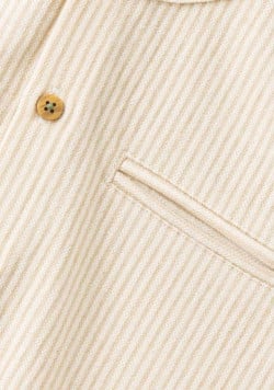 Chemise manches courtes Garçon grège