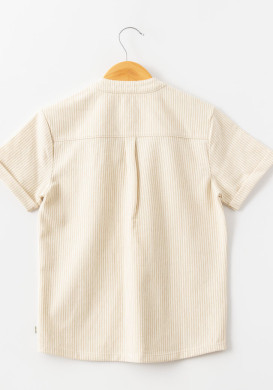 Chemise manches courtes Garçon grège Chemise manches courtes Garçon grège