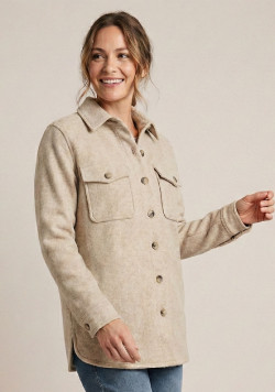 Veste recyclée beige Femme