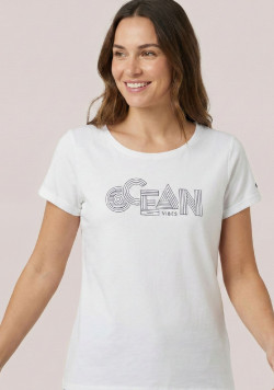 Tee-shirt manches courtes femme blanc