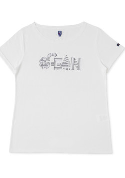 Tee-shirt manches courtes femme blanc