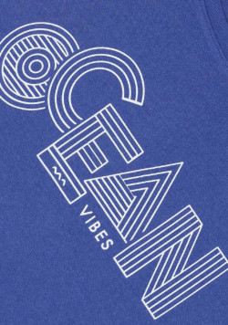 Tee-shirt manches courtes femme bleu