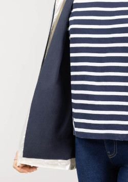 Coupe vent argenté femme