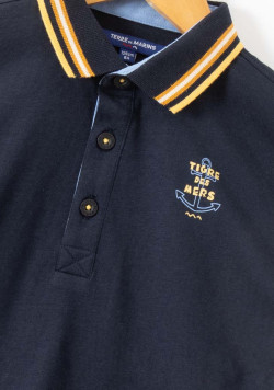 Polo manches courtes Garçon Bleu marine