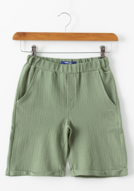 Bermuda 100% coton Garçon kaki