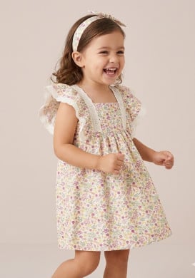 Ensemble robe et bandeau Fille imprimée