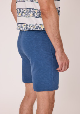 Bermuda 100% coton Homme bleu Bermuda 100% coton Homme bleu
