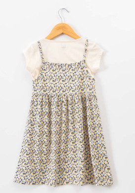 Ensemble Robe et Tee-shirt 100% coton Fille imprimé Ensemble Robe et Tee-shirt 100% coton Fille imprimé