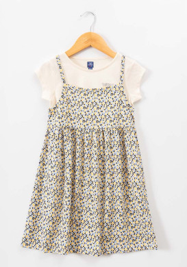 Ensemble Robe et Tee-shirt 100% coton Fille imprimé Ensemble Robe et Tee-shirt 100% coton Fille imprimé