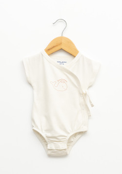 Ensemble bébé 100% coton Fille blanc et rose