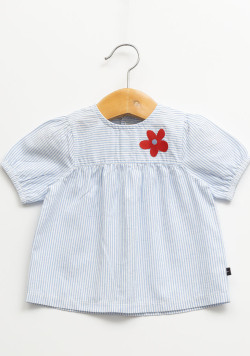 Ensemble blouse manches courtes et legging Bébé Fille 100% coton