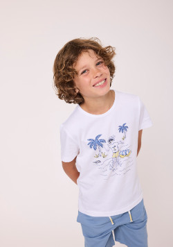 Tee shirt 100% coton Garçon imprimé
