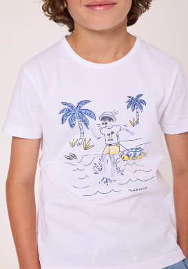 Tee shirt 100% coton Garçon imprimé Tee shirt 100% coton Garçon imprimé