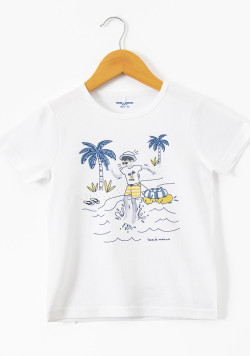 Tee shirt 100% coton Garçon imprimé