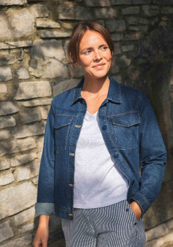 Veste en jean femme 100% coton