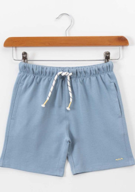 Bermuda 100% coton Garçon Bleu
