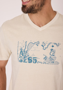 Tee shirt 100% coton Homme beige