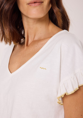 Tee shirt 100% coton Femme blanc