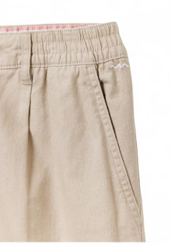 Bermuda en lin Homme beige