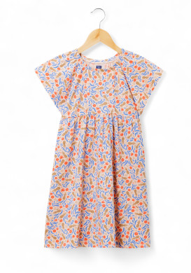 Robe 100% coton Fille imprimée Robe 100% coton Fille imprimée