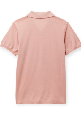 Polo tricot manches courtes Homme rose Polo tricot manches courtes Homme rose