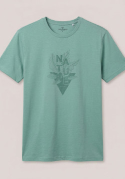 Tee-shirt homme teinture végétale vert