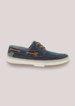 Chaussures bateaux homme bleu denim