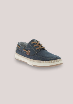 Chaussures bateaux homme bleu denim