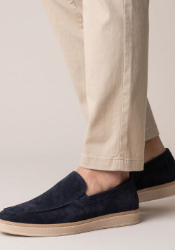 Mocassins homme bleu marine