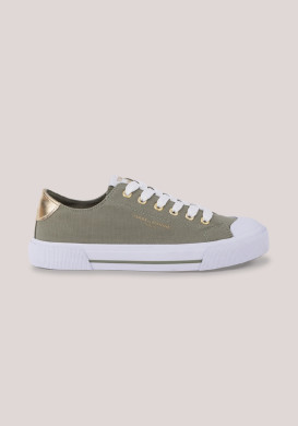 Baskets en toile femme kaki Baskets en toile femme kaki