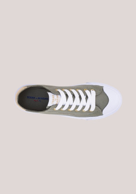 Baskets en toile femme kaki Baskets en toile femme kaki