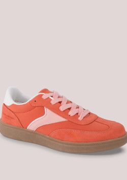 Baskets femme corail