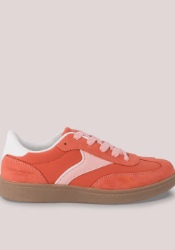 Baskets femme corail