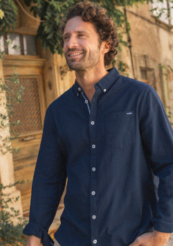 Chemise oxford coupe droite Homme