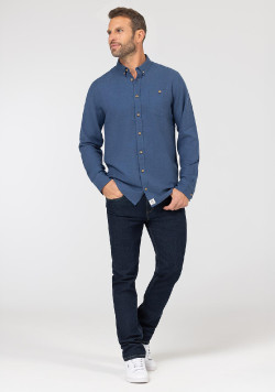 CHEMISE CHEMISIER ML INDIGO CHALBI