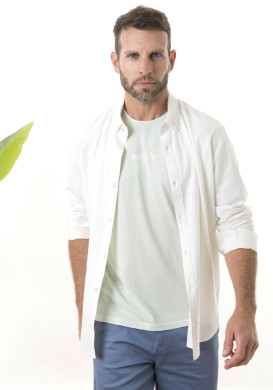 CHEMISE CHEMISIER ML BLANC CREMON CHEMISE CHEMISIER ML BLANC CREMON