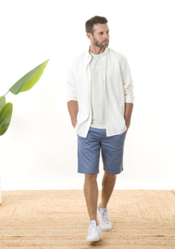 CHEMISE CHEMISIER ML BLANC CREMON