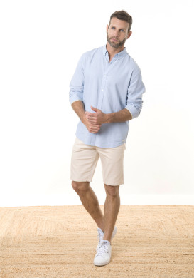 CHEMISE CHEMISIER ML BLEU CREMON CHEMISE CHEMISIER ML BLEU CREMON