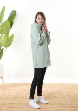 Ciré long pour femme vert d'eau