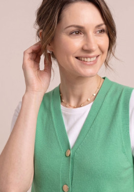 Gilet sans manches femme col V vert - EOM Gilet sans manches femme col V vert - EOM