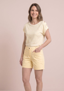 Short femme jaune pastel - EOM Short femme jaune pastel - EOM