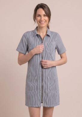 Robe femme manches courtes à rayures - EOM