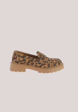 Mocassins femme léopard avec semelles épaisses Mocassins femme léopard avec semelles épaisses