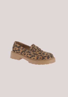 Mocassins femme léopard avec semelles épaisses Mocassins femme léopard avec semelles épaisses