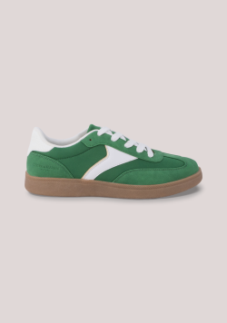Baskets femme vert et blanc