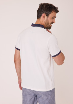 POLO MC BLANC OPTIQUE OLEIL