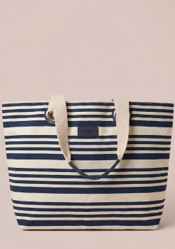 Sac cabas de plage à rayures 100% coton